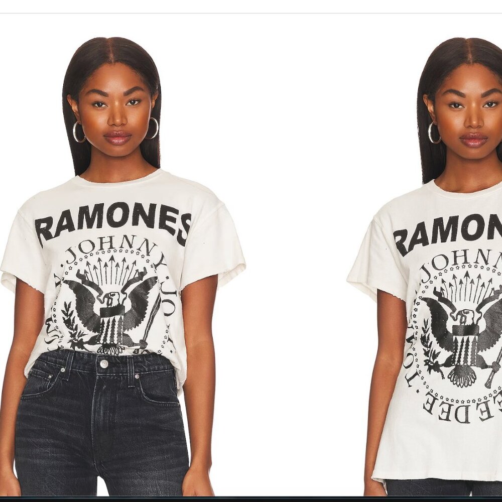 Madeworn Ramones Tee in Vintage White